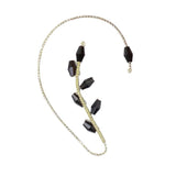 Flower Art klipp örhängen-Jewelry for women-Hemnix-Svart-Hemnix