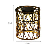 Solar lantern i rottingdesign – dekorativ trädgårdsbelysning för utomhusbruk Carvallo