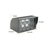 Utomhusvägglampa Modern Vattentät LED Spotlight Carvallo