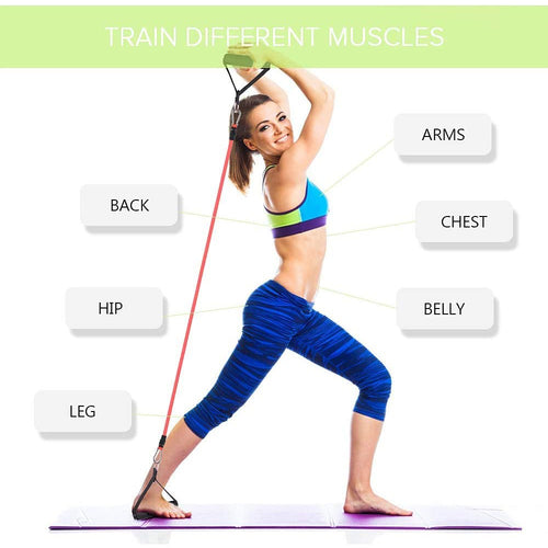 11-delars motståndsband set – Fitness träning & stretchkit Carvallo