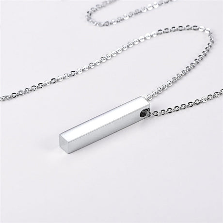 Cube Bar Hängande Halsband-Jewelry-Hemnix-Silver-Hemnix