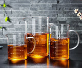 Royallure Värmebeständigt Glas Mätkopp, Hög-Borosilikat 250 ml–1000 ml, Klar & Hållbar Carvallo