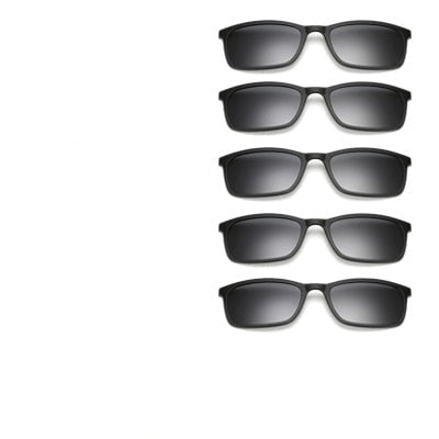 Magnetiska polariserade glasögon med clips-Accessories-Hemnix-1 ram 5 grå clips-Matt svart ram-Hemnix