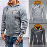 Casual Solid långärmade varma huvtröjor-Clothes for Men-Bellasverige-Hemnix