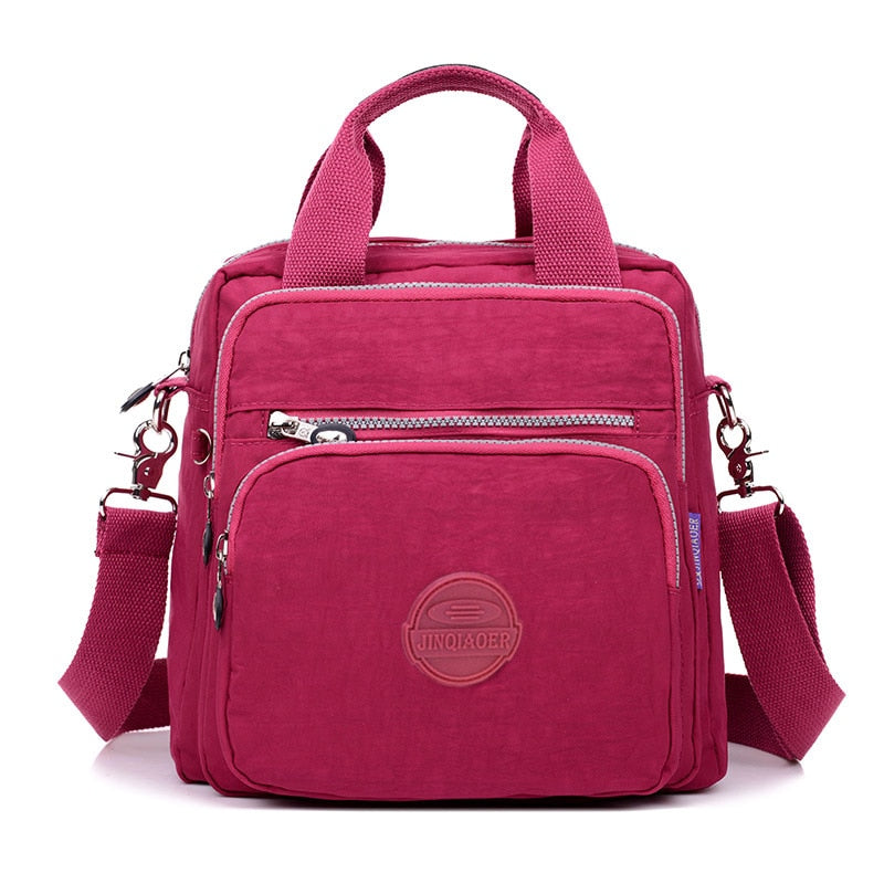 Multifunktionell Casual Crossbody väska-Accessories-Hemnix-Rött vin-24x12x25cm-Hemnix