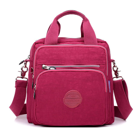 Multifunktionell Casual Crossbody väska-Accessories-Hemnix-Rött vin-24x12x25cm-Hemnix