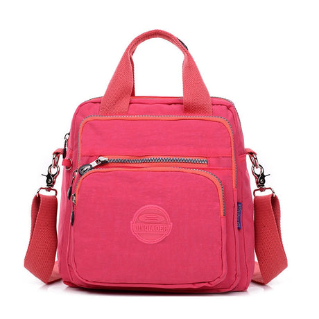 Multifunktionell Casual Crossbody väska-Accessories-Hemnix-Ljusröd-24x12x25cm-Hemnix