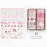 Dekorativa Washi Tape-satser-DIY-Hemnix-Ljusrosa-Hemnix