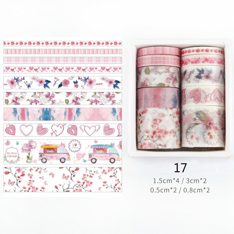 Dekorativa Washi Tape-satser-DIY-Hemnix-Gamla rosor-Hemnix