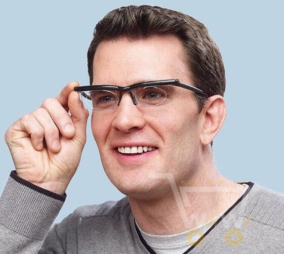 Carvallo FlexView Justerbar läsglasögon | Utan synstyrka-recept | Klar sikt via vredet | Flexibel passform Carvallo