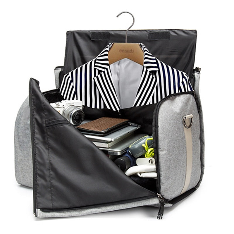 Executive Travel Duffle Bag-Travel-Hemnix-Grijs-Hemnix