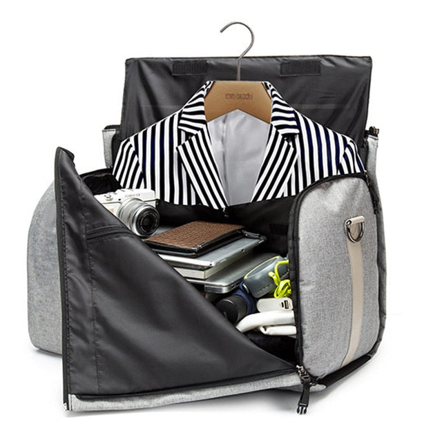 Executive Travel Duffle Bag-Travel-Hemnix-Grijs-Hemnix