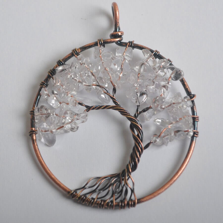 Livets träd hängsmycke-Jewelry for women-Bellasverige-Vit kristall-Hemnix