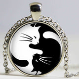 Cat Yingyang halsband-Jewelry-Hemnix-Silverpläterad-Hemnix