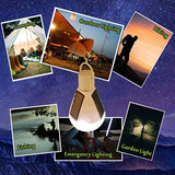 Carvallo ProLite Solar-LED-lampa 7 W/12 W E27 bärbar & vattentät Carvallo