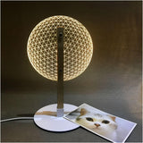 Carvallo – 3D Bordslampa med Trädetaile och Innovativ Belysningsdesign Carvallo