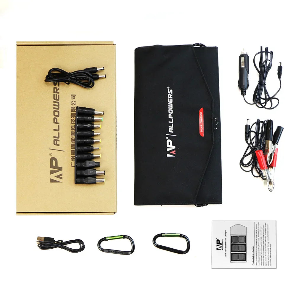 Carvallo Solarladdare VoltPack 21 | Med 10.000 mAh batteri & 21W solpanel | Dual USB + USB-C snabbladdning | Vattentålig & bärbar | För utomhus, resor & nödsituationer Carvallo