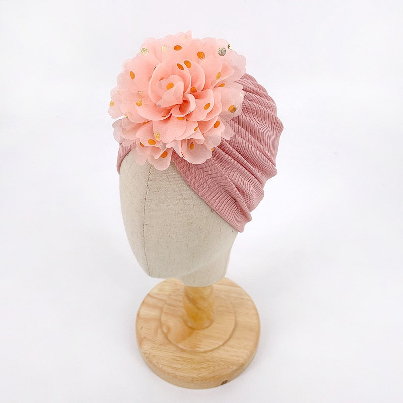 Rufsig topp baby turban hatt-Kids-Hemnix-Ljusorange-Hemnix