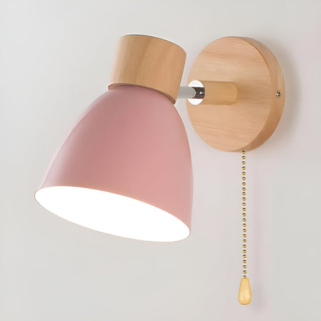 Träggolvslampa med strömbrytare – Varmt ljus i skandi-stil | För vardagsrum & sovrum Carvallo