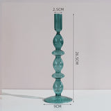 Royaleva Handgjorda Glasljushållare - Eleganta Dekorativa Accentbitar Carvallo