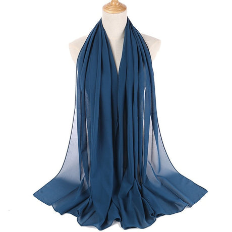 Chiffon Hijab pannband-Clothes for women-Bellasverige-Indigo-Hemnix