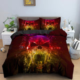 Skelett-sänglakan-Home-Hemnix-Uppsättning F-UK Enkel 135x200cm-Hemnix