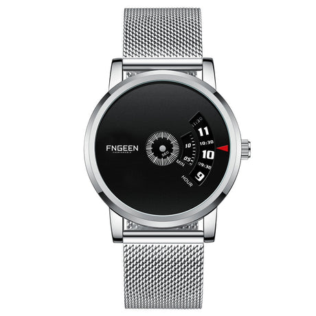 Unik tidmätare för män-Watches for men-Hemnix-Vitmaskig Svart-Hemnix