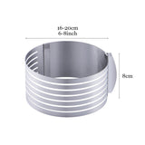 Carvallo - Justerbar rostfritt stål kakformare Carvallo