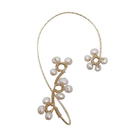 Flower Art klipp örhängen-Jewelry for women-Hemnix-Hemnix