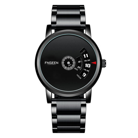 Unik tidmätare för män-Watches for men-Hemnix-Svart-stål Svart-Hemnix