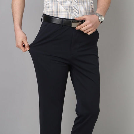 Formella byxor med stretch och skrynkelskydd bellasverige