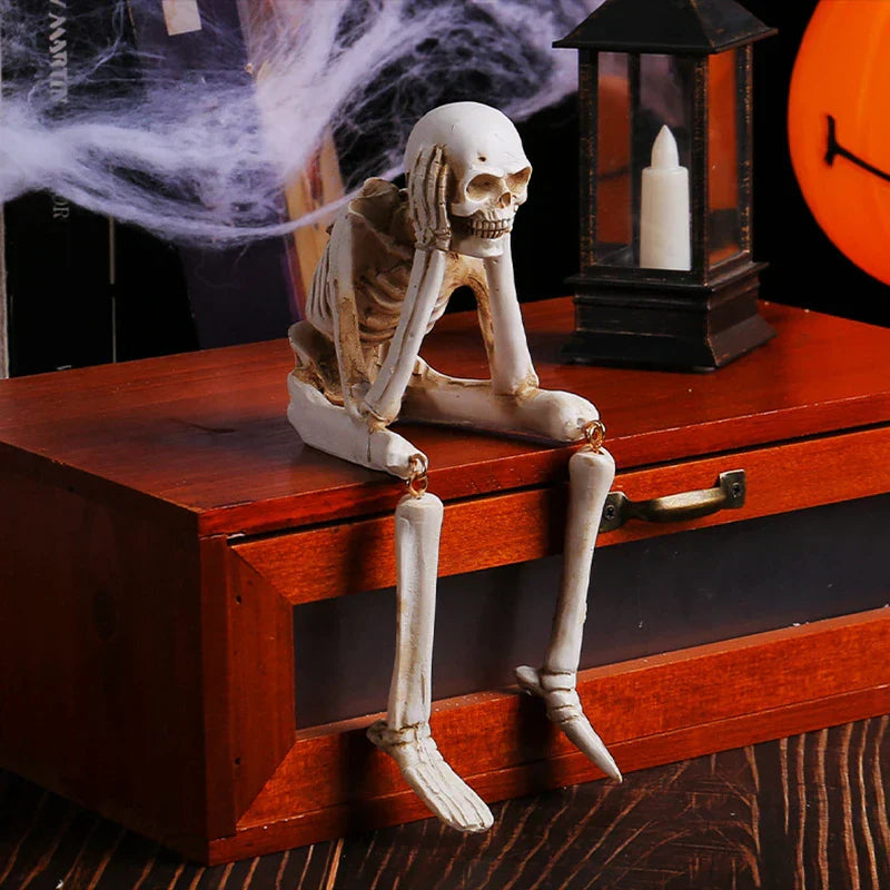 3-delars Halloween skelettfiguruppsättning Carvallo