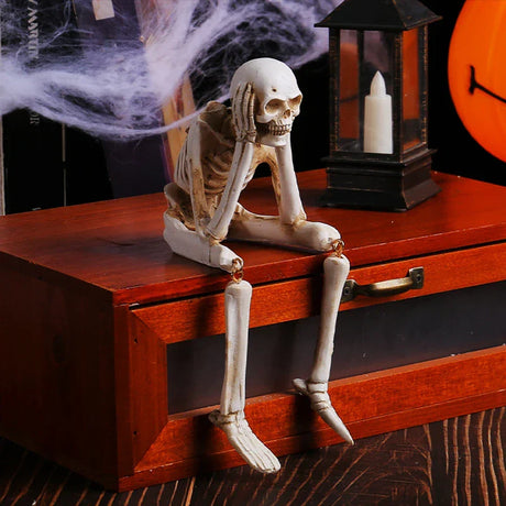3-delars Halloween skelettfiguruppsättning Carvallo