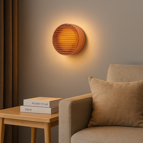 Modern rund LED vägglampa för elegant heminredning Carvallo