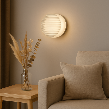 Modern rund LED vägglampa för elegant heminredning Carvallo