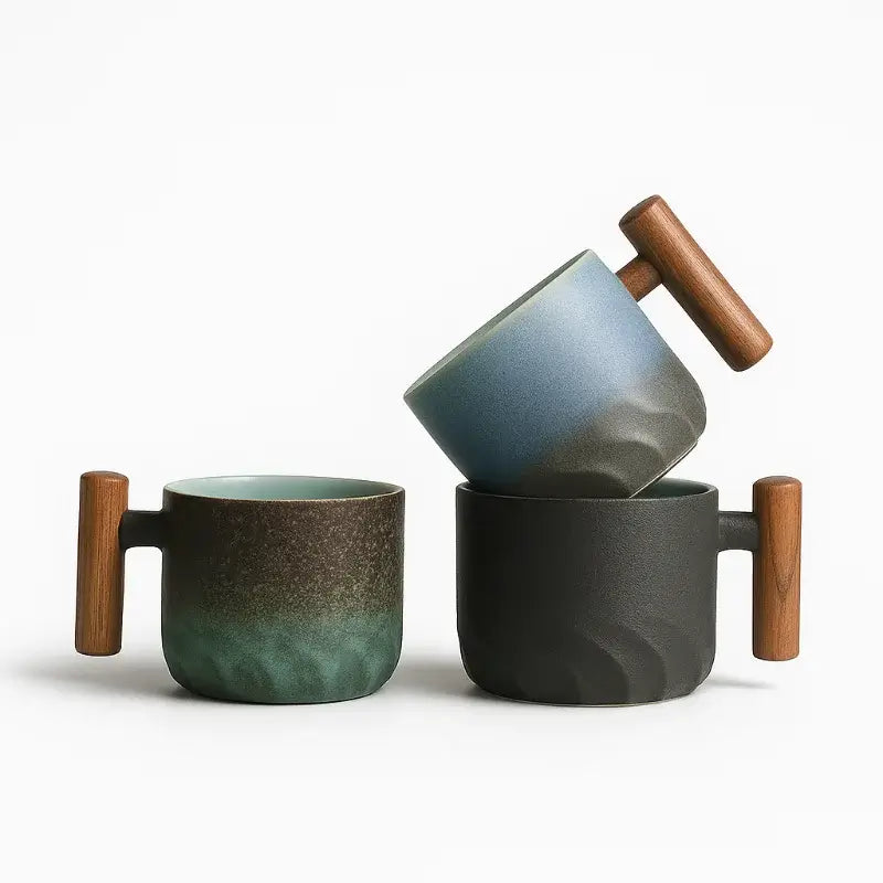 Rustika Keramikmuggar – Handgjorda Kaffemuggar i Bohemisk Design Hemnix