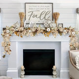 HarvestCharm Dekor - Hängande Höstlig Dörrdekoration för Halloween och Skördefesten Carvallo