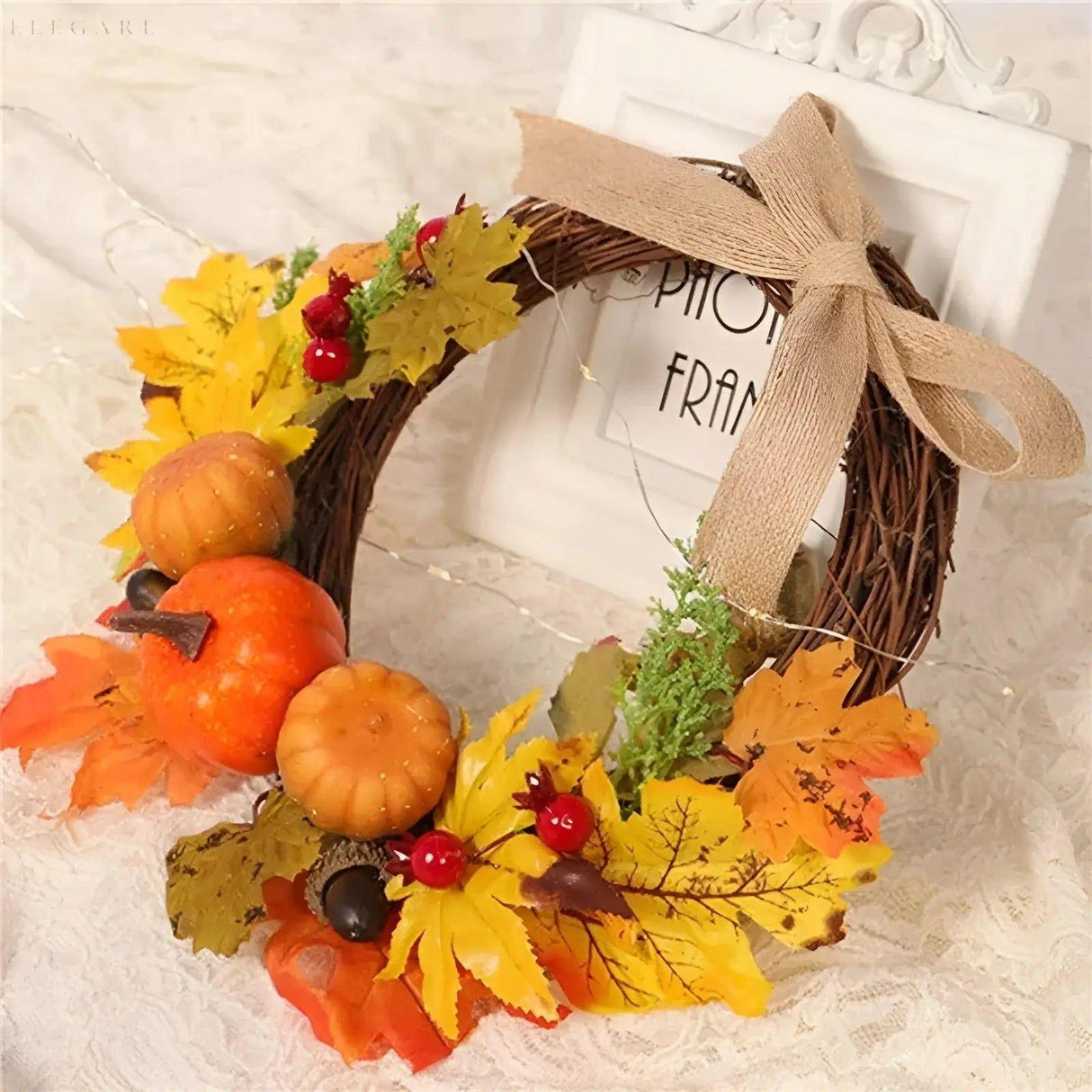 HarvestDelight Krans - Dörrkrans för höstdekor och skördefest Carvallo