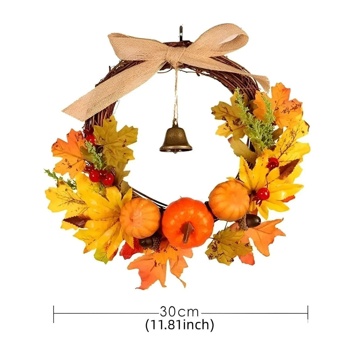 HarvestDelight Krans - Dörrkrans för höstdekor och skördefest Carvallo