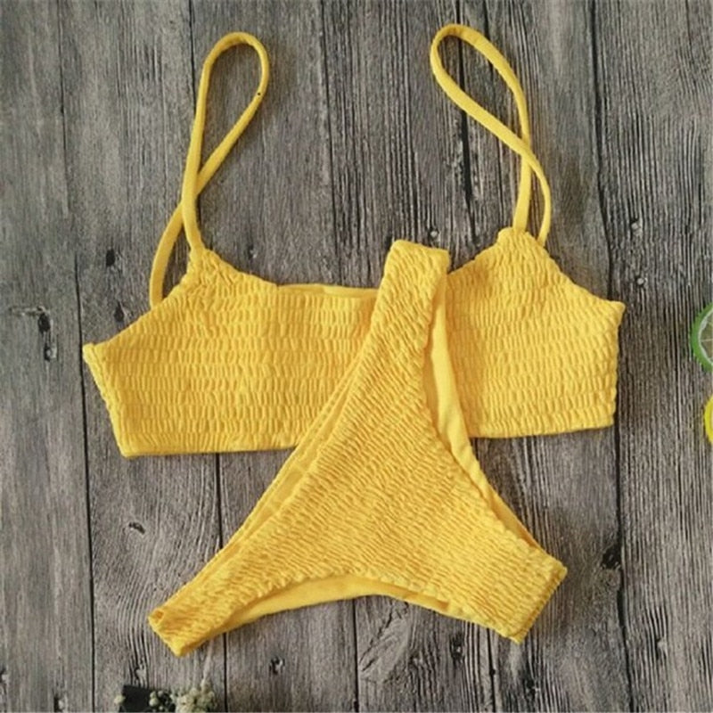 Plisserat bikiniset-Clothes for women-Bellasverige-Gul-S-Hemnix