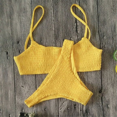 Plisserat bikiniset-Clothes for women-Bellasverige-Gul-S-Hemnix