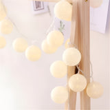 DreamGlow Light - Dekorativt bomulls-LED-bolljus Carvallo