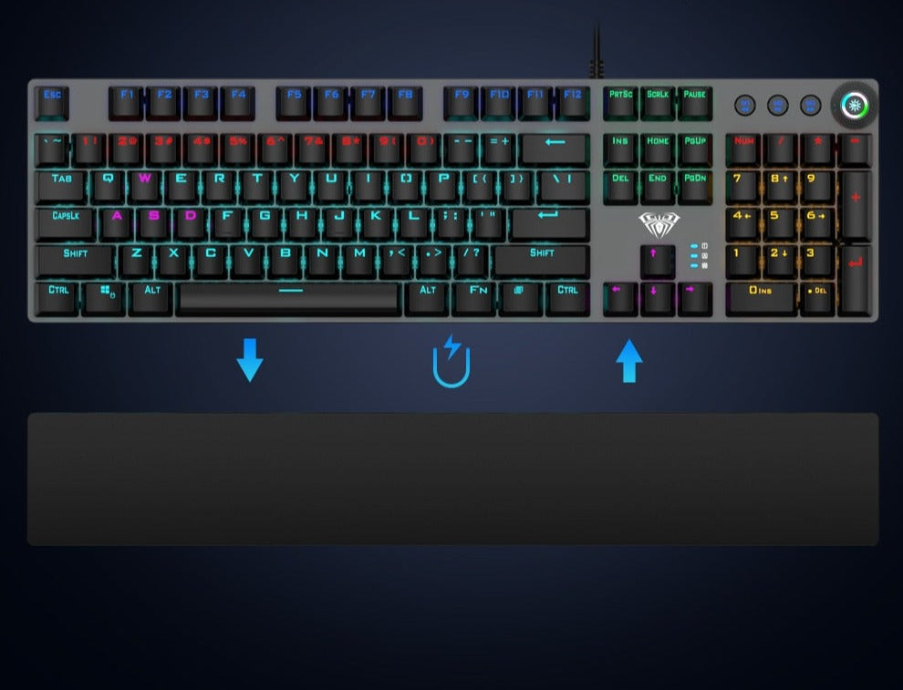 Trådbundet mekaniskt tangentbord för spel Bellasverige