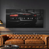 Chase Your Dream – Motivationsposter med Lyxig Sportbil på Canvas Hemnix