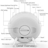 WLAN LED-Väckarklocka med Färgväxling Carvallo