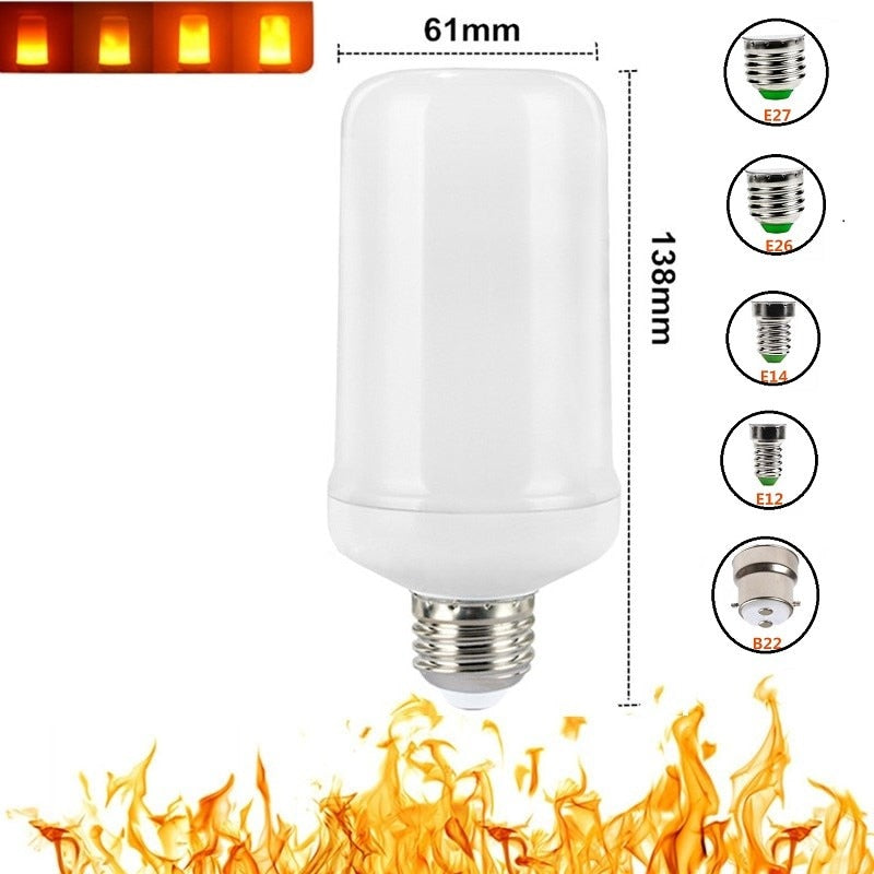 LED-lampor med flameffekt