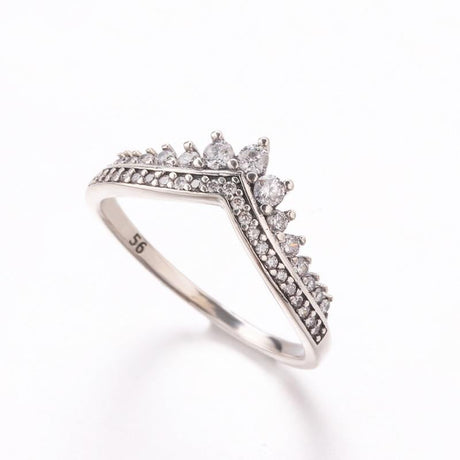 V-formad Sterling Silverring-Jewelry for women-Hemnix-4.5-Thailändskt silver-Hemnix