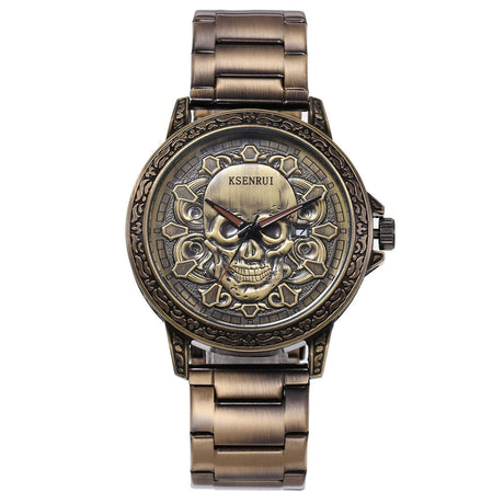 Klockan med dödskalleansikte-Watches for men-Hemnix-Guldskalle-Hemnix