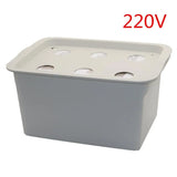 Carvallo 6-håls Inomhus Hydroponik-System | Komplett set med luftpump & nätkoppar | För snabb & ren växttillväxt – 220V Carvallo