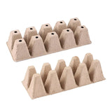 Carvallo Anzuchtplattor | 5-pack | Av pappersfiber | Biologiskt nedbrytbara & rotvänliga Carvallo